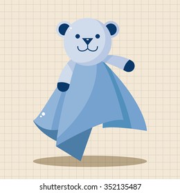 Baby towl theme elements