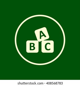 baby toy abc icon. vector eps10 icon
