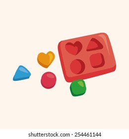 baby toy brick theme elements