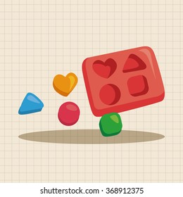 baby toy brick theme elements