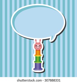 baby toy brick tower theme elements