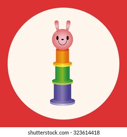 baby toy brick tower theme elements