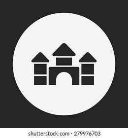 baby toy bricks icon