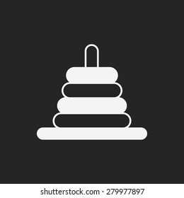 baby toy bricks icon