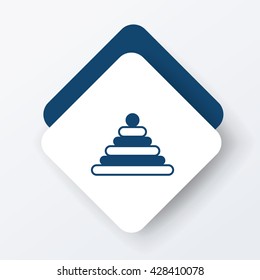 baby toy bricks icon