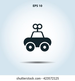 baby toy car icon