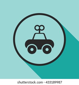 baby toy car icon. baby toy car vector illustration