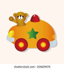 baby toy car theme elements