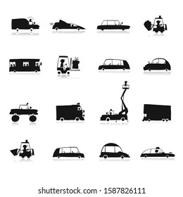 Baby toy cars collection for your design. Vector illustration