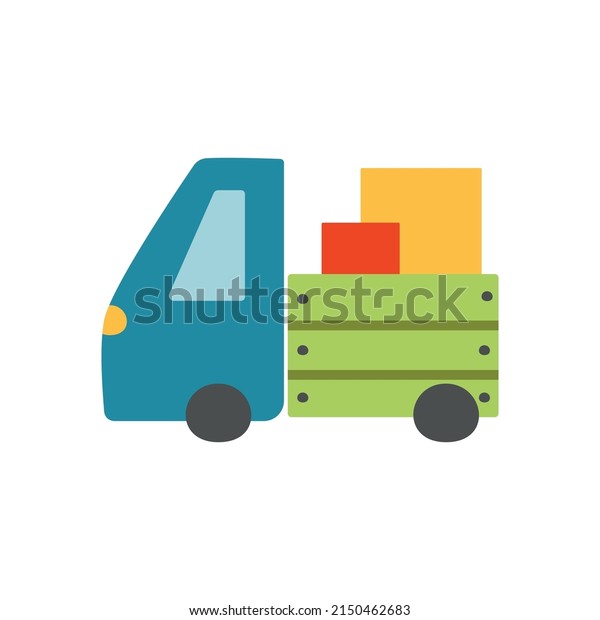Baby toy. Cartoon kids toy for boys and\
girls car. Vector\
illustration.