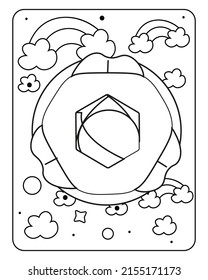 Baby Toy Coloring Page Kids Coloring Stock Vector (Royalty Free ...