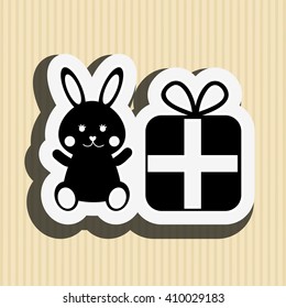 baby with toy design 