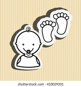 baby with toy design 
