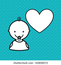 baby with toy design 