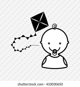 baby with toy design 