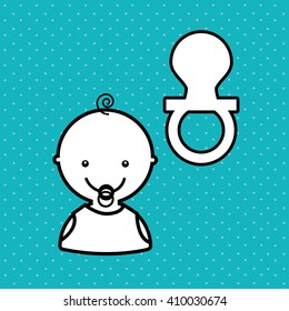 baby with toy design 