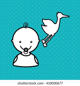 baby with toy design 