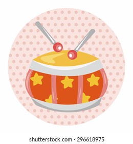 baby toy drum theme elements