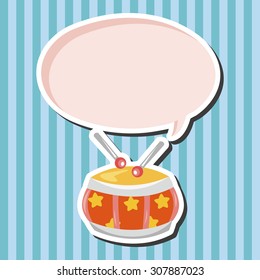 baby toy drum theme elements