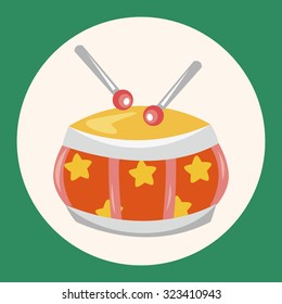baby toy drum theme elements