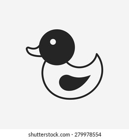 baby toy duck icon