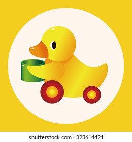 baby toy duck theme elements
