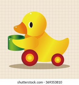 baby toy duck theme elements