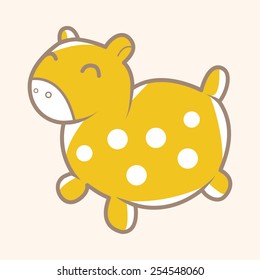 baby toy horse theme elements