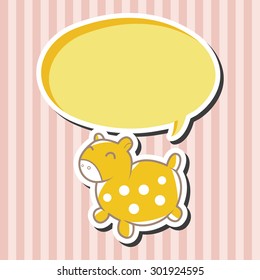 baby toy horse theme elements