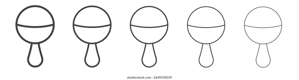 Baby toy icon flat simple outline logo