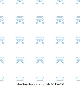baby toy icon pattern seamless white background. Editable line baby toy icon. baby toy icon pattern for web and mobile.