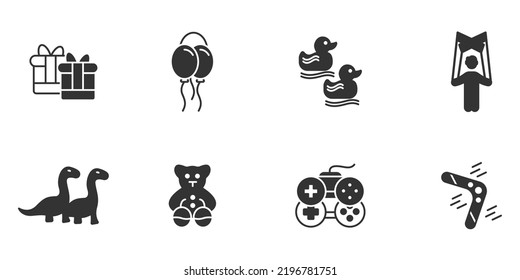 baby toy icons set . baby toy pack symbol vector elements for infographic web