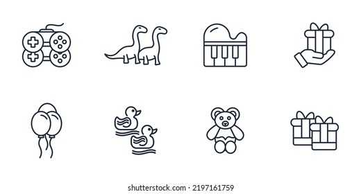 baby toy icons set . baby toy pack symbol vector elements for infographic web