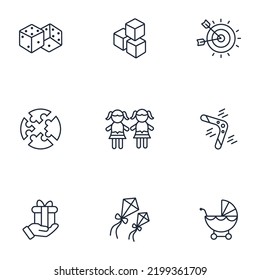 baby toy icons set . baby toy pack symbol vector elements for infographic web