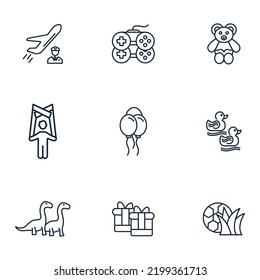 baby toy icons set . baby toy pack symbol vector elements for infographic web