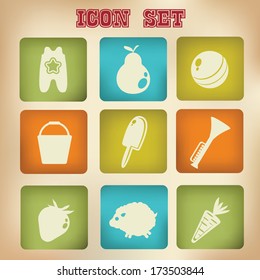 Baby & Toy icons,vector