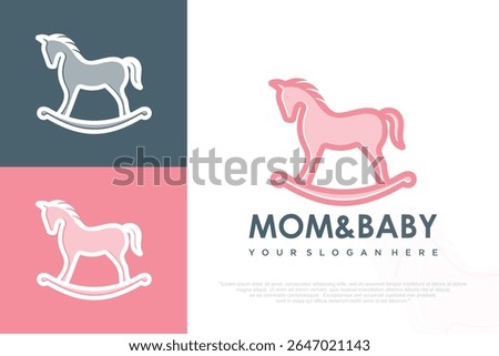 baby toy logo design . vector illustration