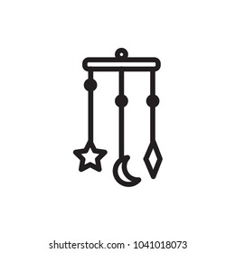 baby toy outline icon style design