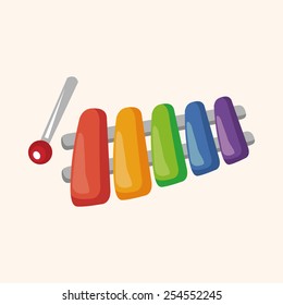baby toy piano theme elements