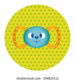baby toy rattle theme elements