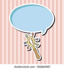 baby toy rattle theme elements