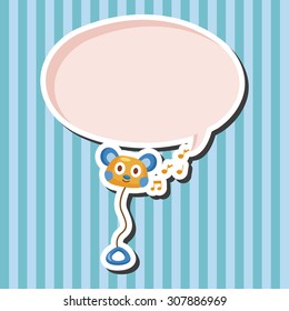 baby toy rattle theme elements