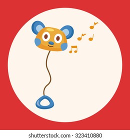 baby toy rattle theme elements