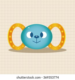 baby toy rattle theme elements