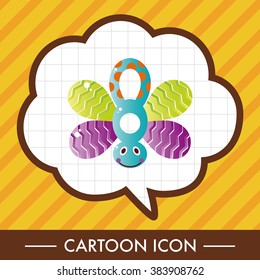 baby toy rattle theme elements