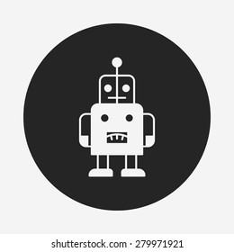 baby toy robot icon