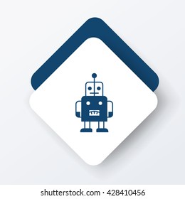 baby toy robot icon