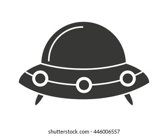 Baby toy spaceship isolated icon design, vector illustration  graphic 