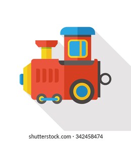 baby toy train flat icon