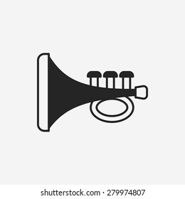 baby toy trumpet icon